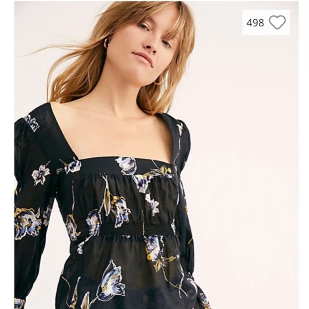 Free People Cherish The Light Blouse